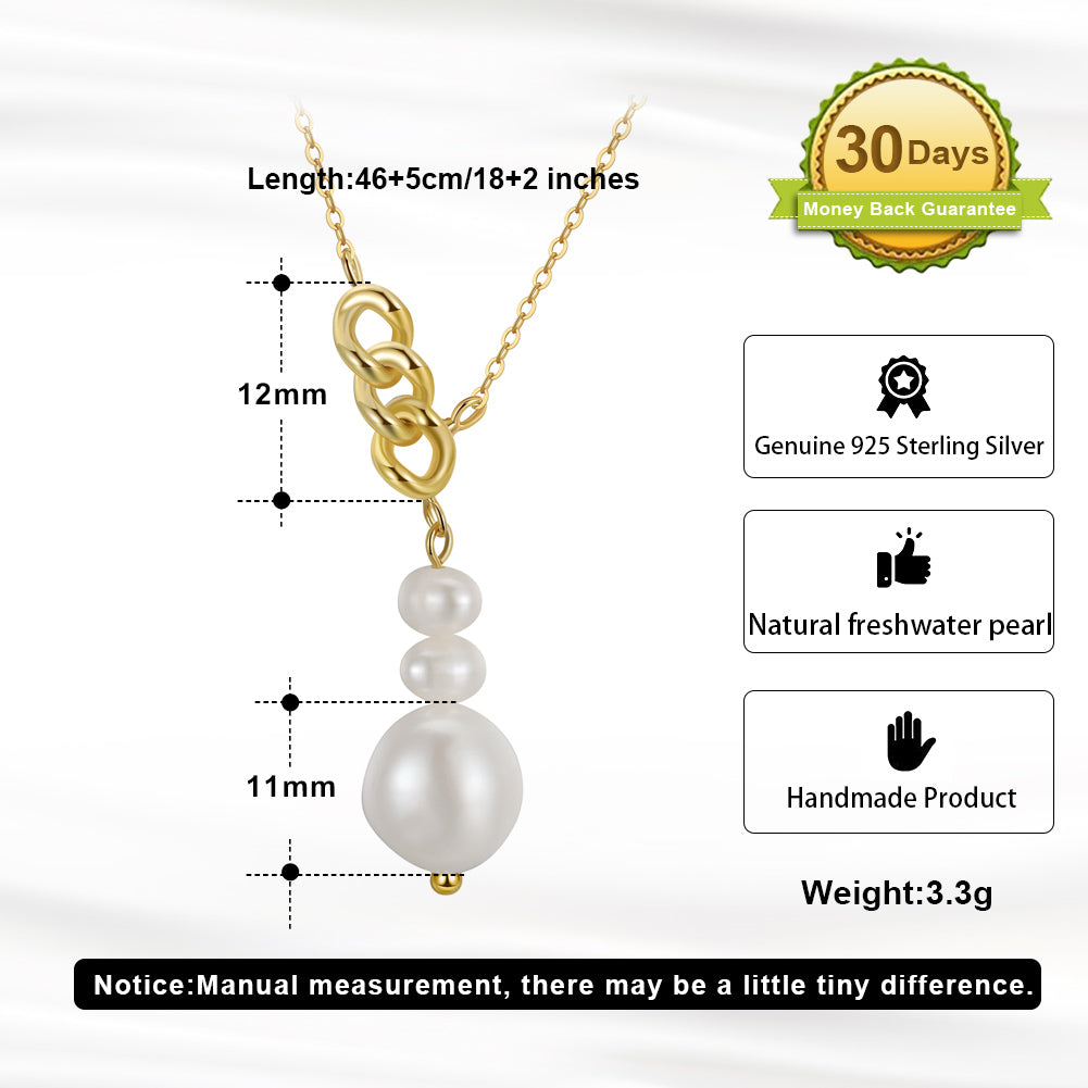 Elegant Freshwater Pearl Pendant Necklace